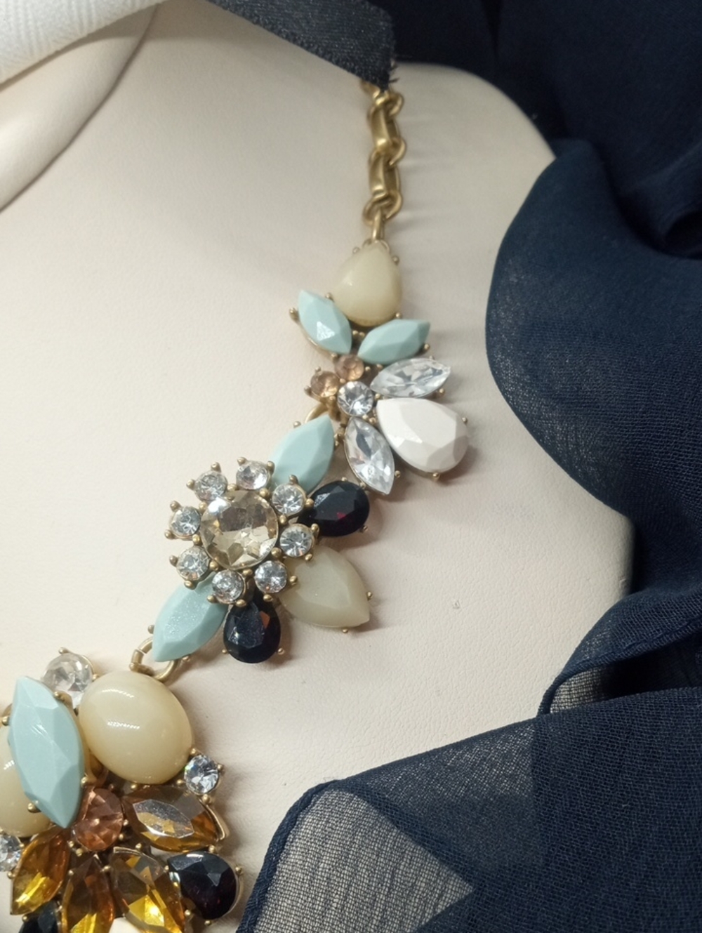 J.CREW DROPLET BE-JEWELED NECKLACE - Picture 5 of 11